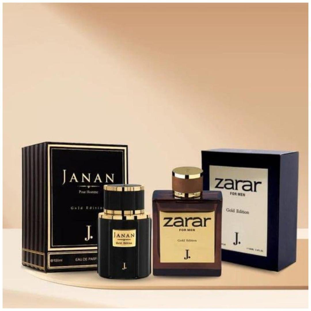 Men's Perfume Gift Set - Black & Gold, 2 Bottles
