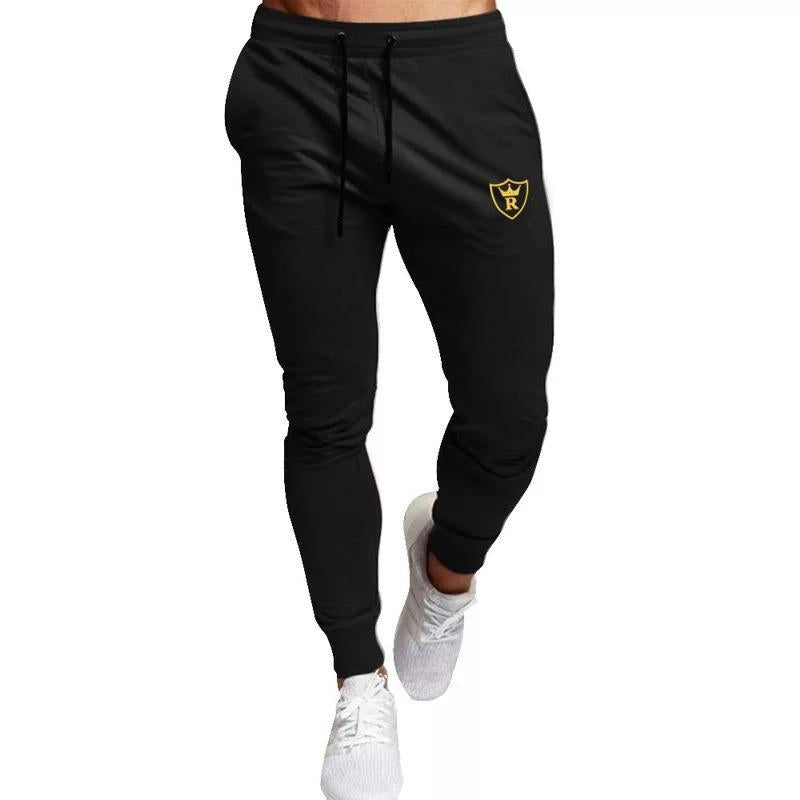 Men's Fleece Winter Track Suit - Black 2-Piece, Collar Neck - view 2