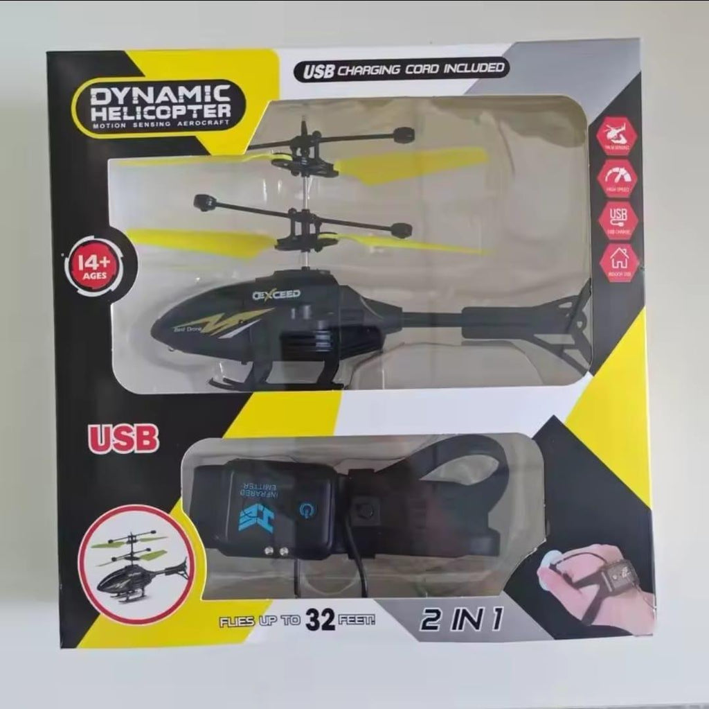 Kids Electric Helicopter with Induction Watch - Ages 1-10 - view 2