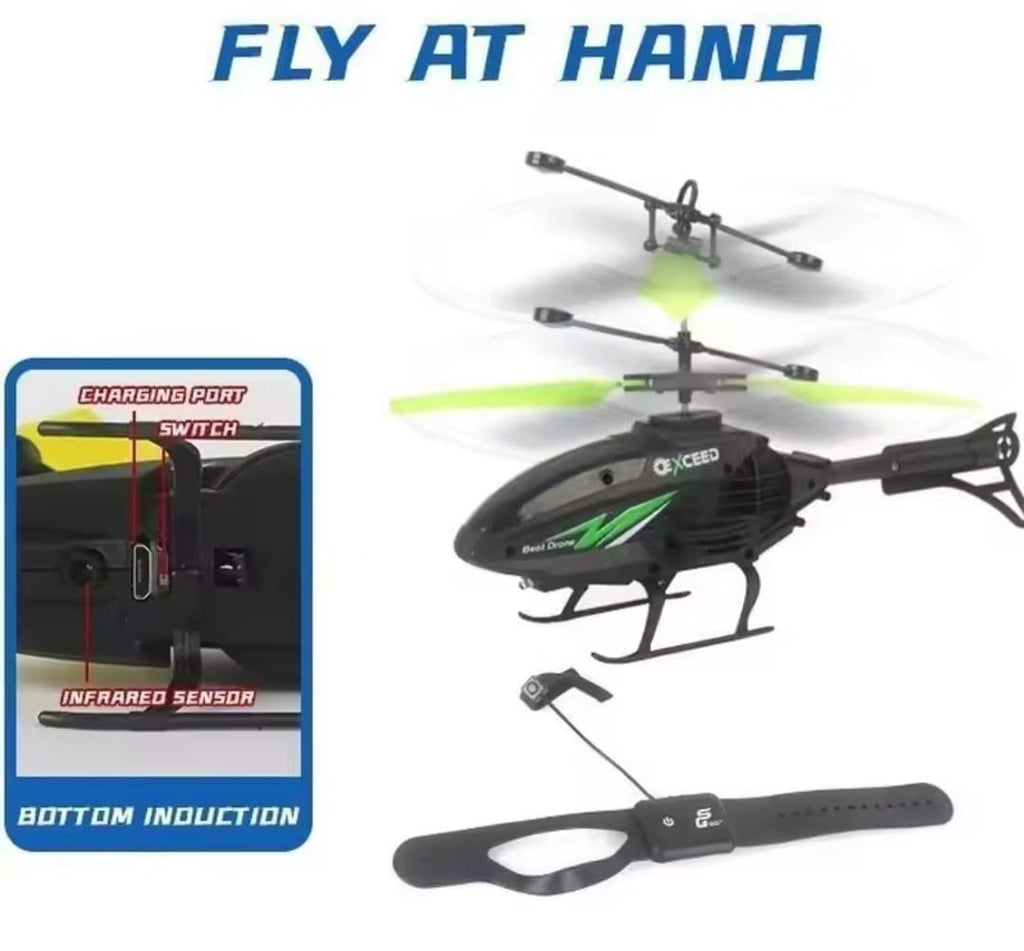 Kids Electric Helicopter with Induction Watch - Ages 1-10 - view 4