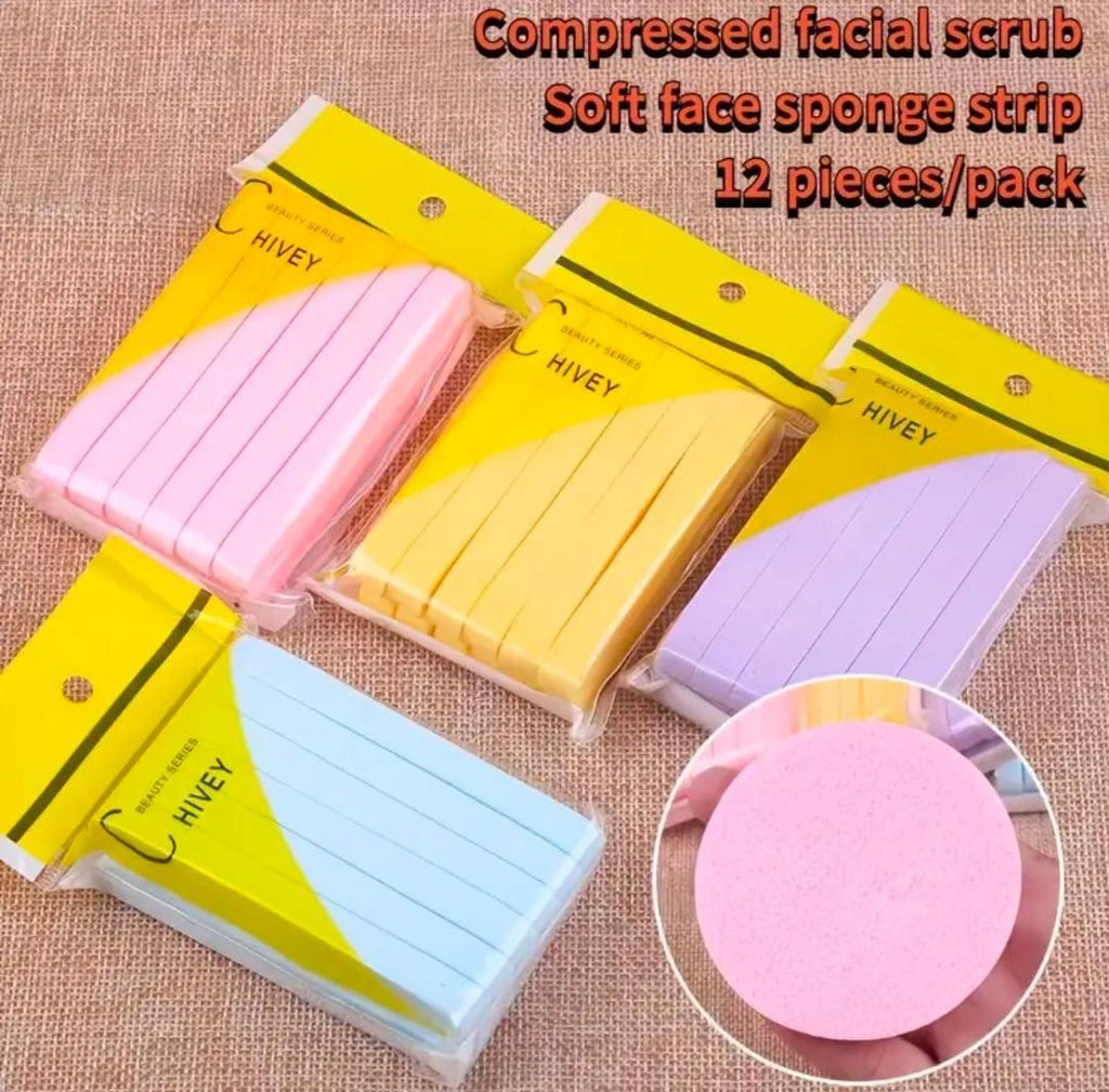 Makeup Sponges - Pack of 12, Reusable, 4 Colours