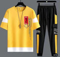 Men's Graphic Track Suit - Yellow & Black