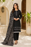 Multicolour Lace Work Cotton Lawn Suit - 3-Piece Stitched
