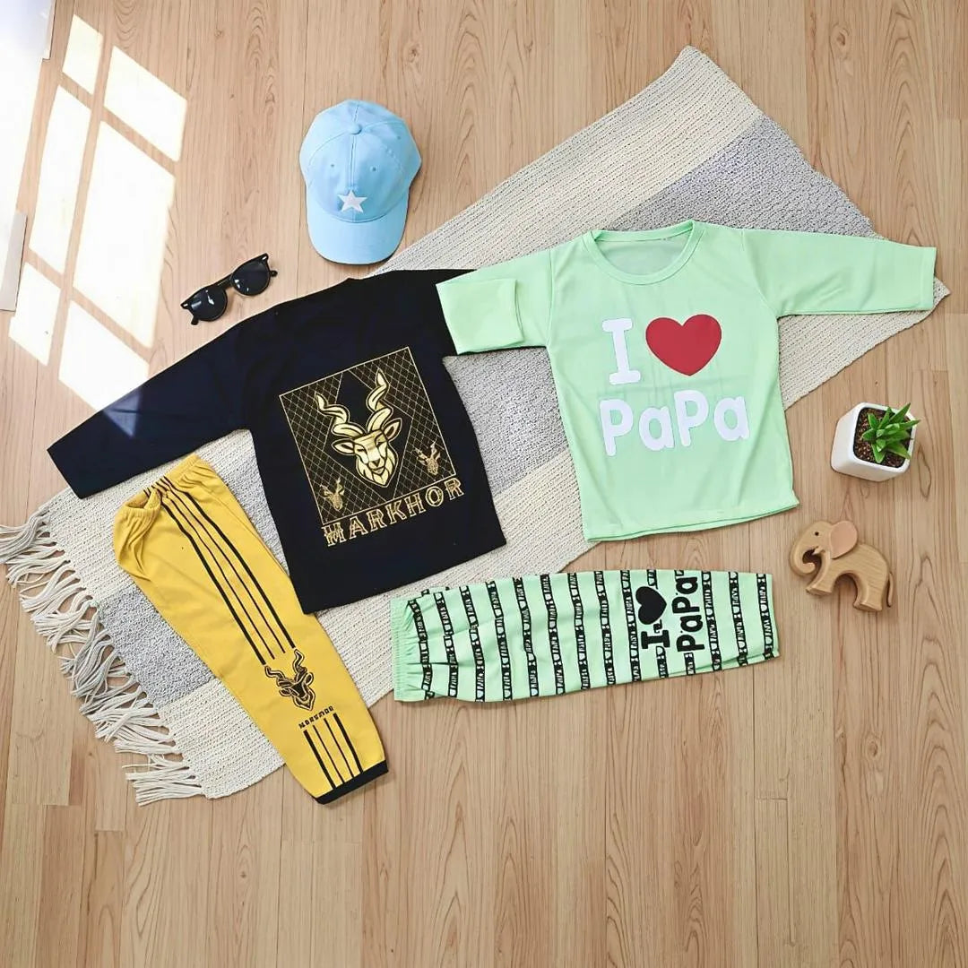 Boys 2-Piece Printed Outfit Set - Eid & Party Wear