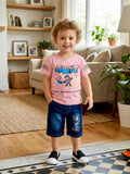 Boys Cotton Jersey Shirt & Shorts Set - Multicolour
