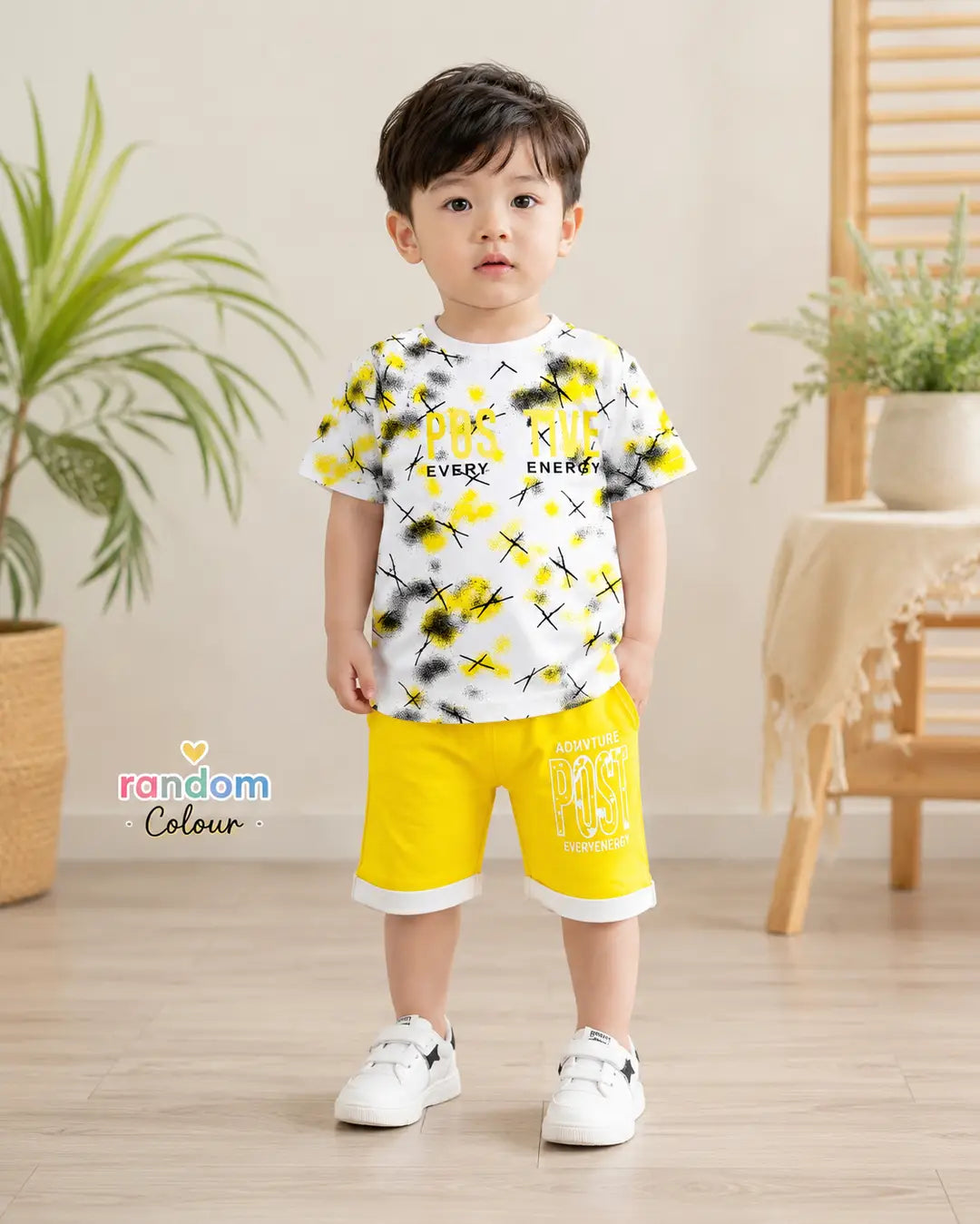Boys Cotton Jersey Shirt & Shorts Set - Printed (Design 2) - view 4
