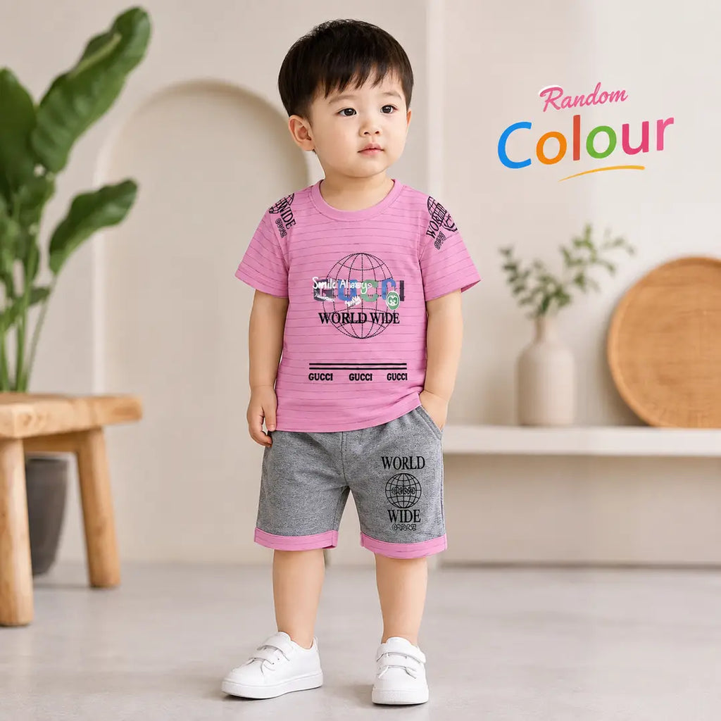 Boys Printed Shirt & Shorts Set - 2 Piece (Design 2) - view 4