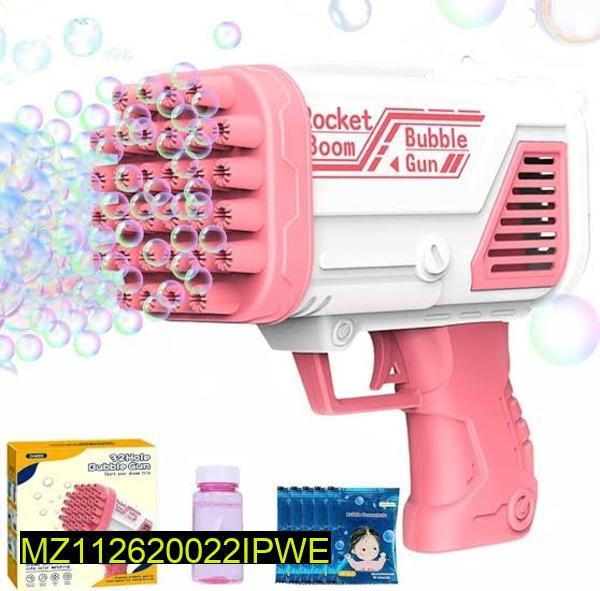 Kids Bubble Gun - Pink Bubble Machine, Ages 3+ - view 4