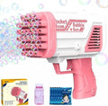 Kids Bubble Gun - Pink Bubble Machine, Ages 3+