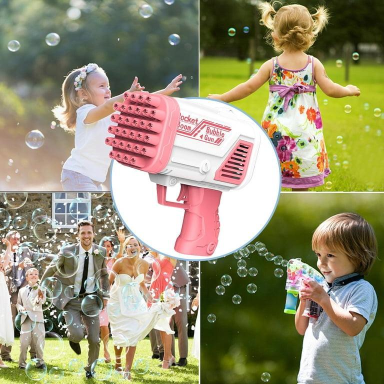 Kids Bubble Gun - Pink Bubble Machine, Ages 3+ - view 2