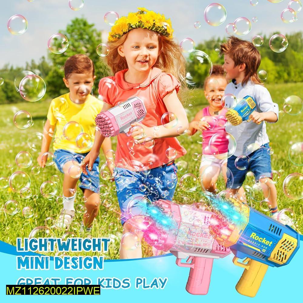 Kids Bubble Gun - Pink Bubble Machine, Ages 3+ - view 3