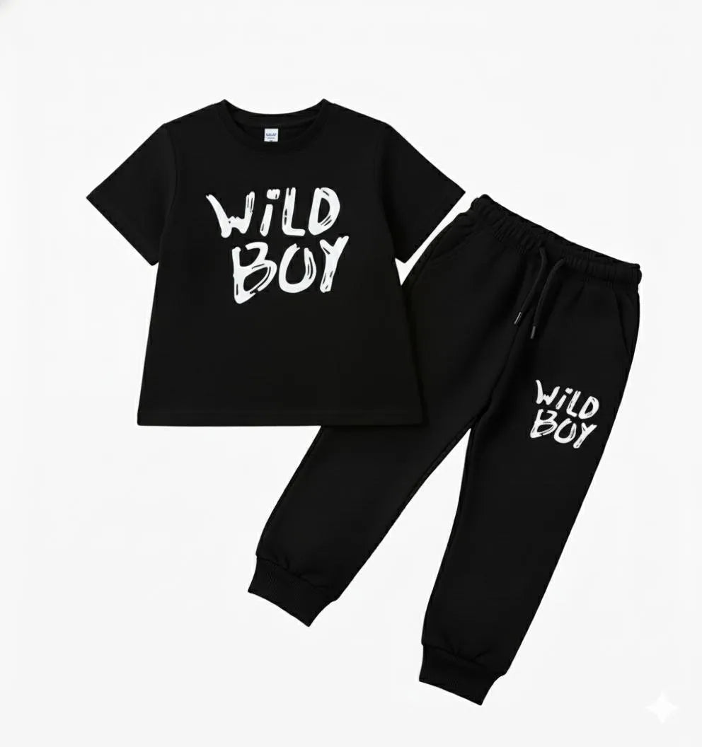 Kids 2-Piece Tracksuit - Black, Ages 11-12