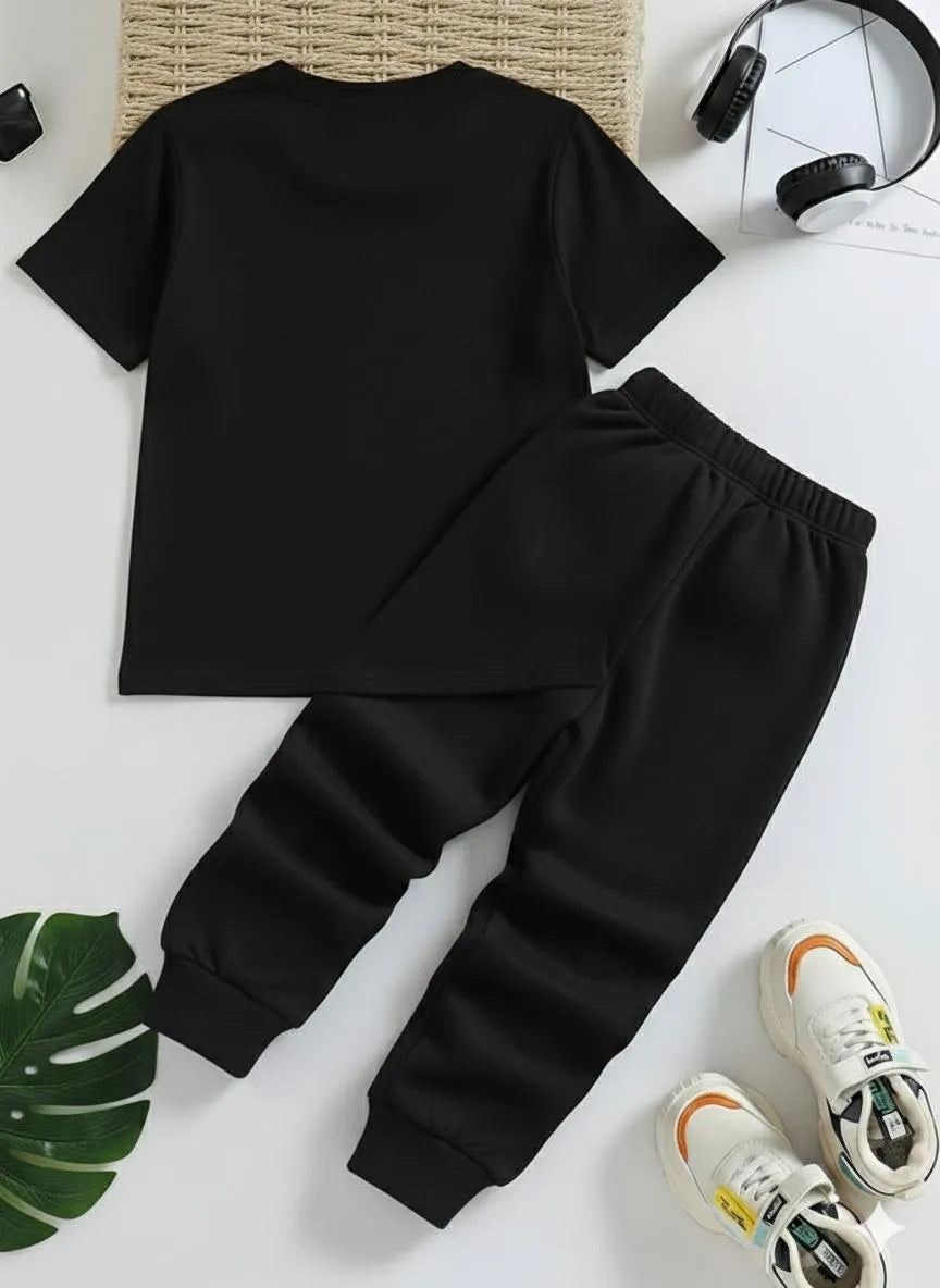 Kids 2-Piece Tracksuit - Black, Ages 11-12 - view 2
