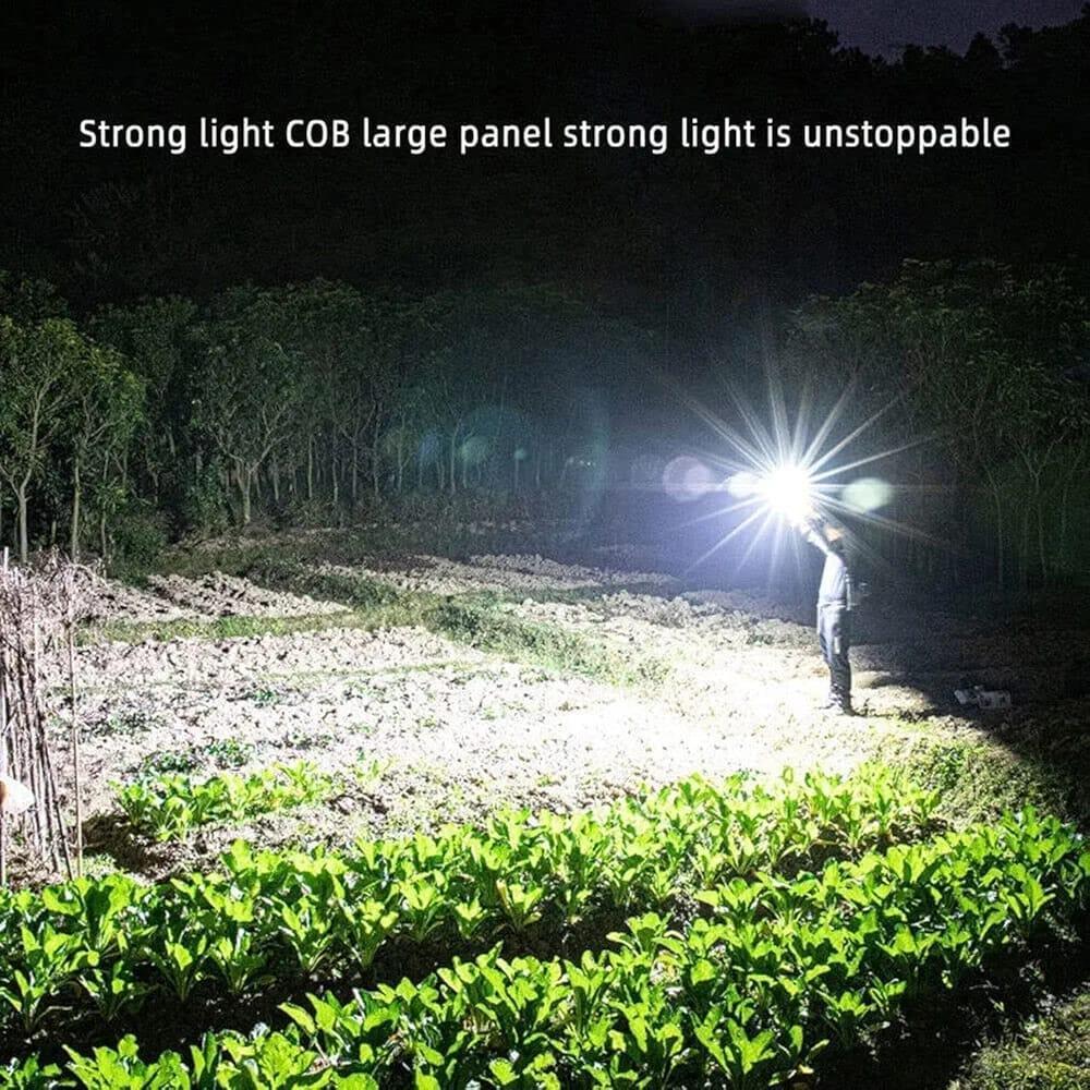 LED Torch Light Black ABS Aluminum USB-C Rechargeable