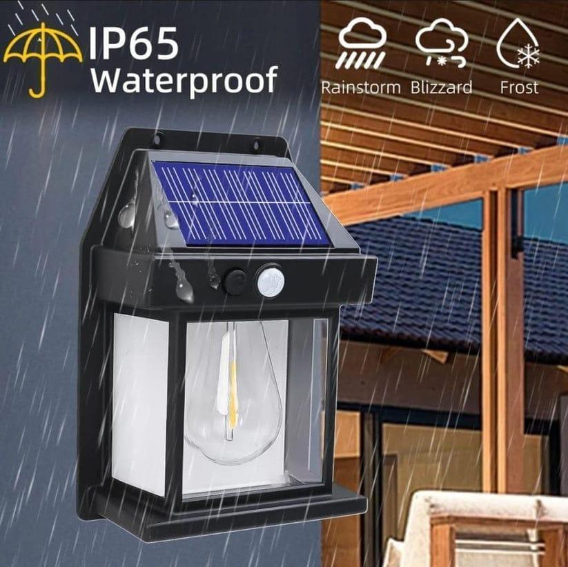 Solar Sensor Lamp Motion Activated Rechargeable ABS Plastic