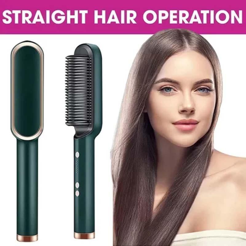 Green Hair Straightener Brush for Pakistani Women - view 3