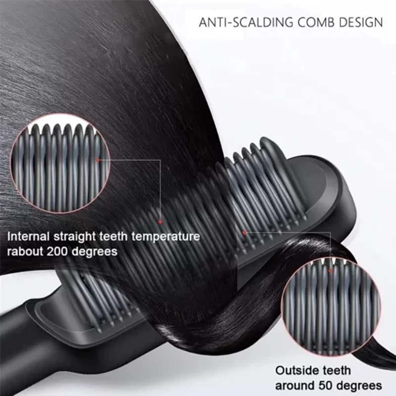Green Hair Straightener Brush for Pakistani Women - view 4