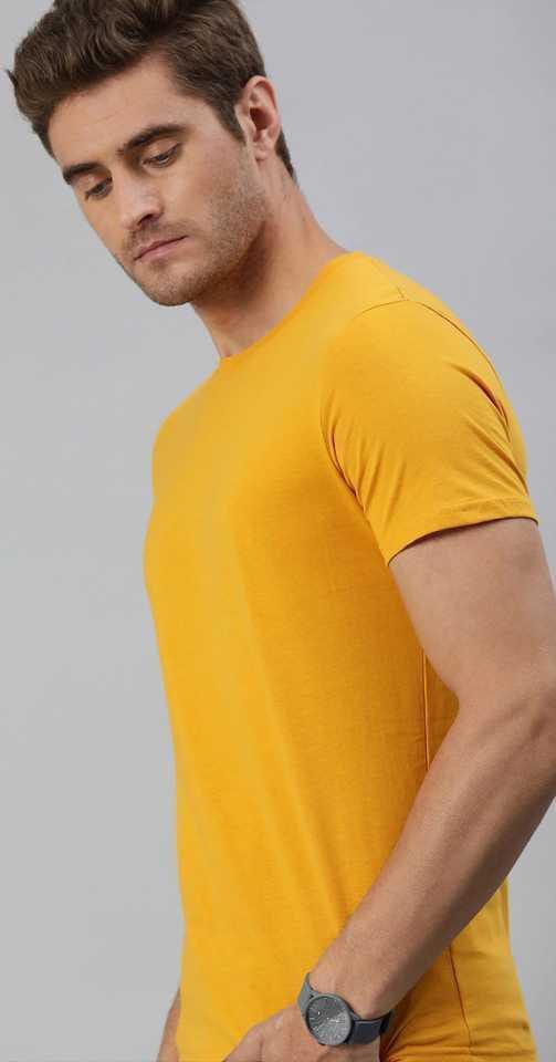 Men's Cotton Jersey Shirt - Yellow, Medium to XL - view 2