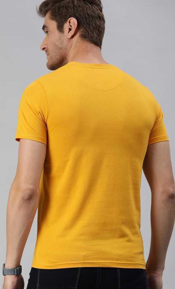 Men's Cotton Jersey Shirt - Yellow, Medium to XL - view 3