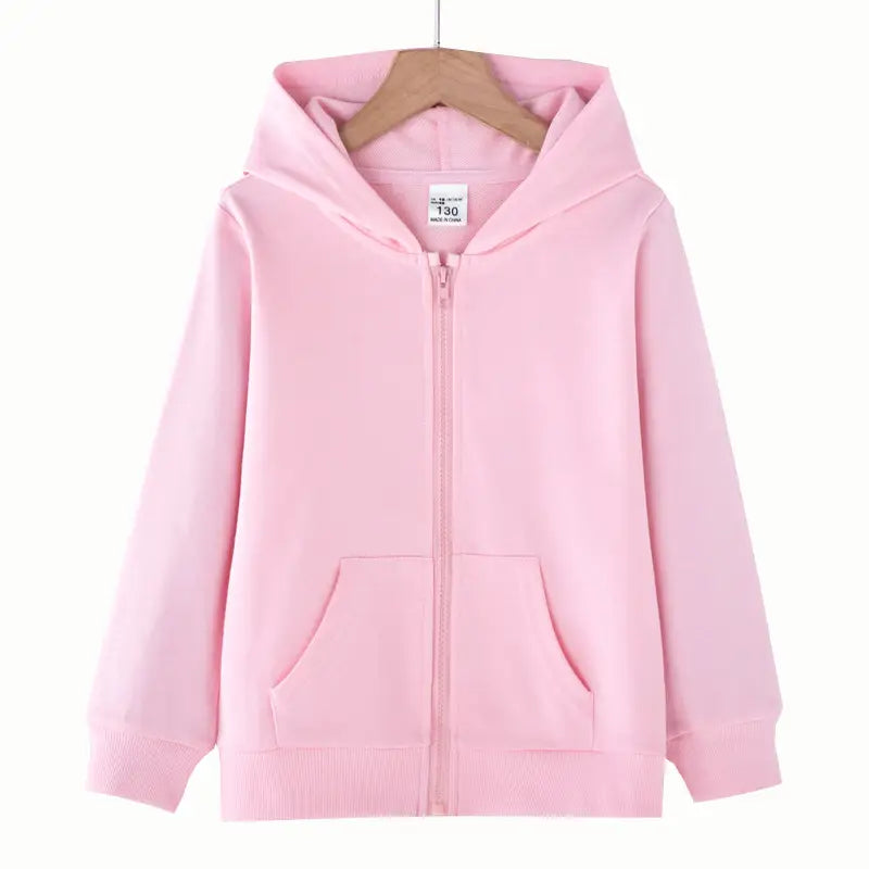 Kids Full Zip Hoodie - 7 Colours, 140 to 170cm, 9 to 14 Years
