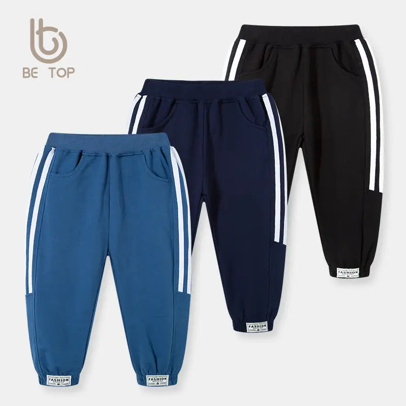 Kids Side Stripe Cotton Pants - 90 to 140cm, 2 to 7 Years