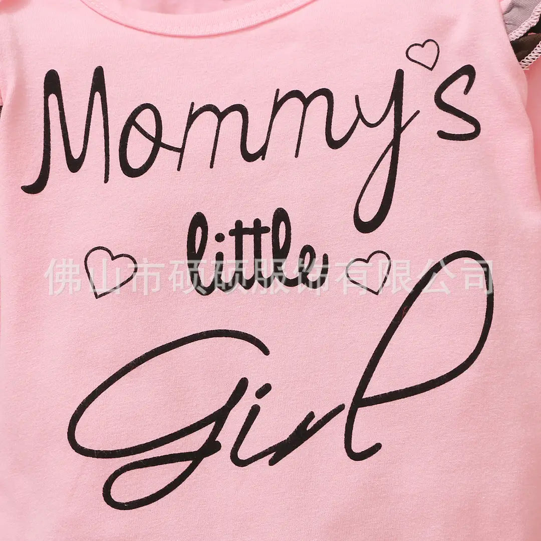 Girls Cotton Winter Suit - Pink Camo Pants - view 2