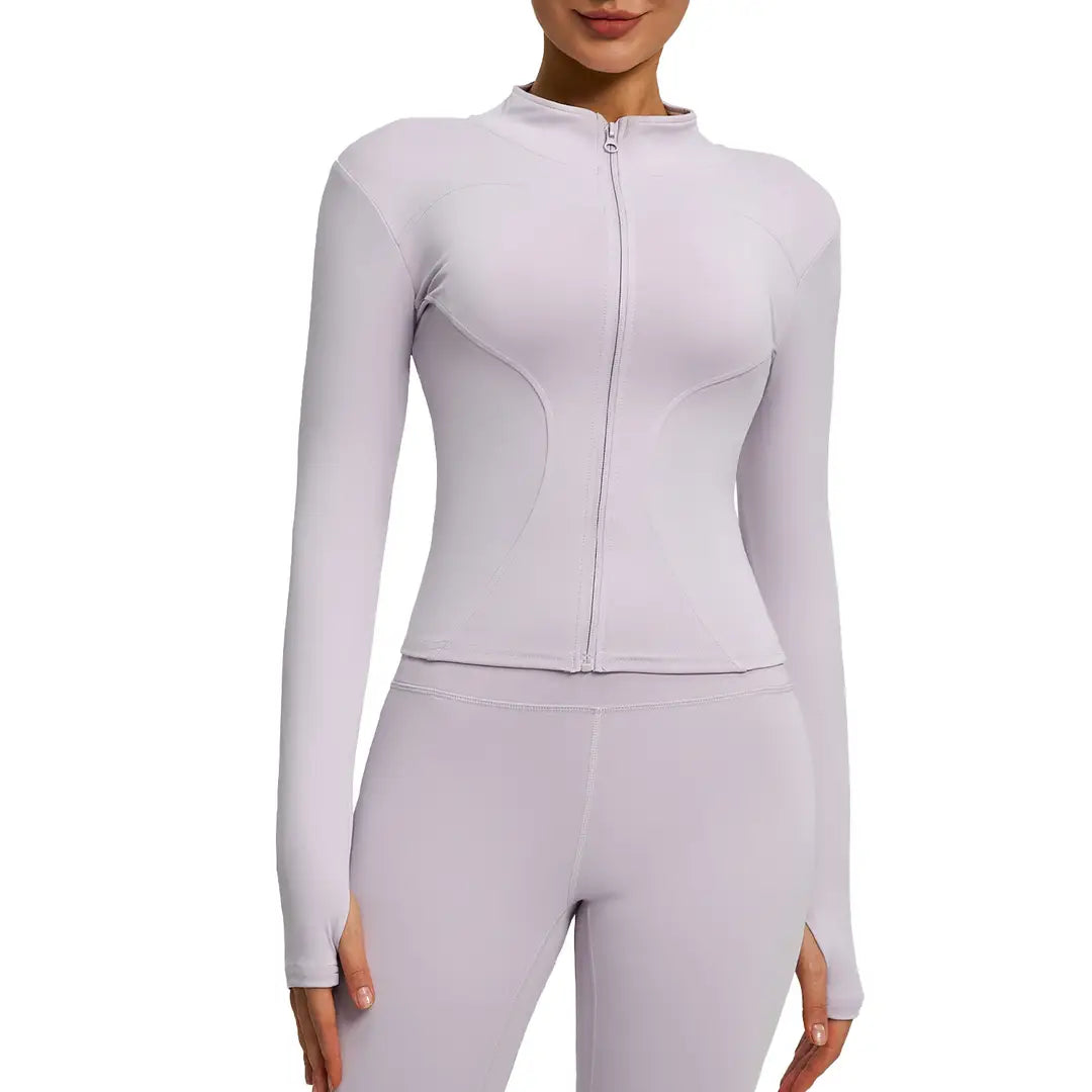 Zip Sports Jacket - Long Sleeve, Slim Fit, 4 Colours, S-3XL