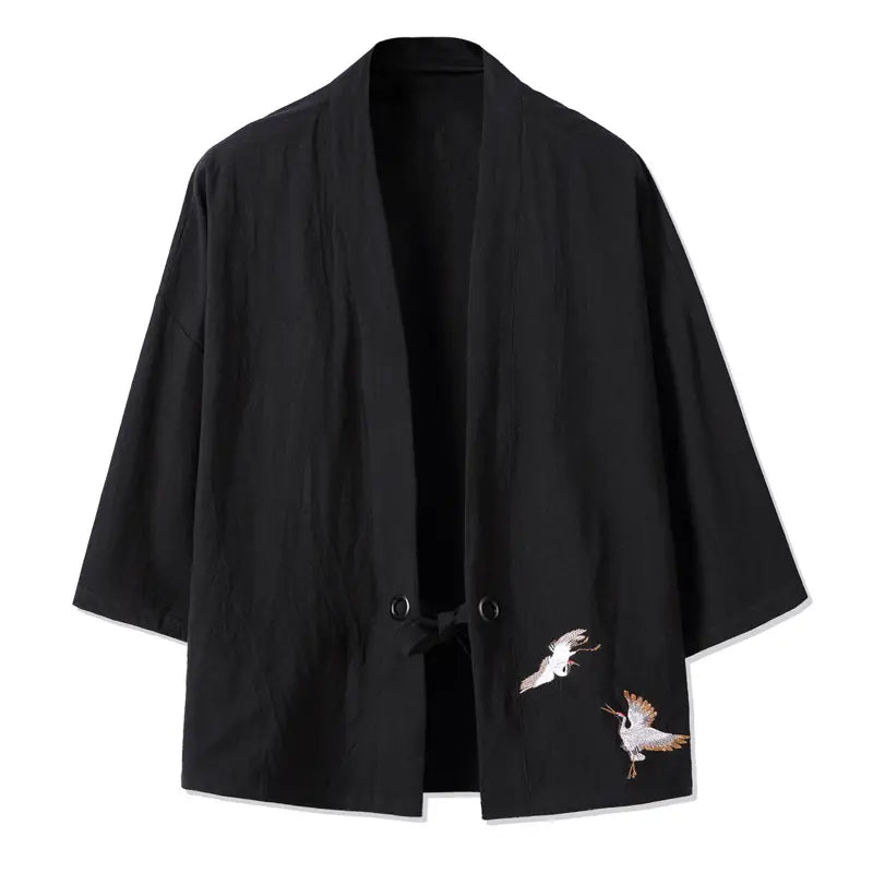 Men's Hanfu Style Embroidered Jacket - 3 Colours, M to 5XL
