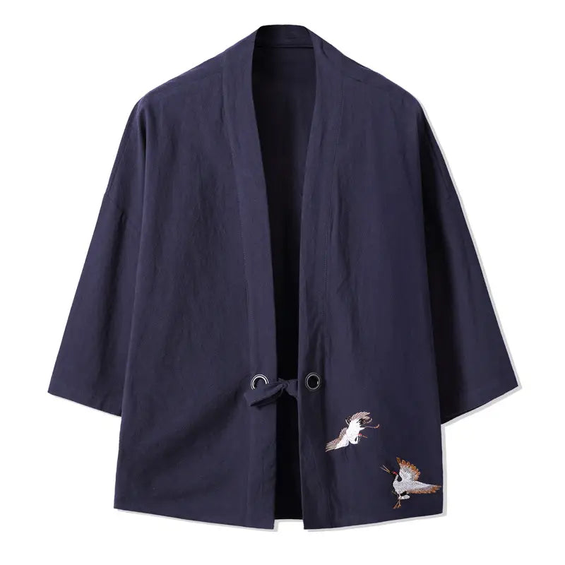 Men's Hanfu Style Embroidered Jacket - 3 Colours, M to 5XL