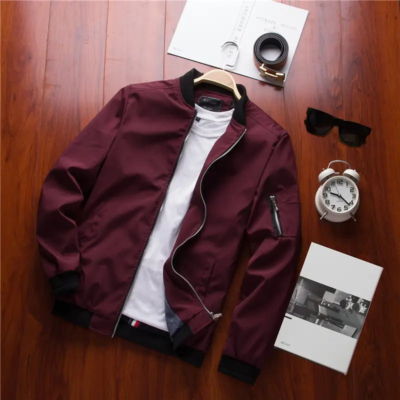 Men's Thin Baseball Jacket - 3 Colours, Spring and Autumn