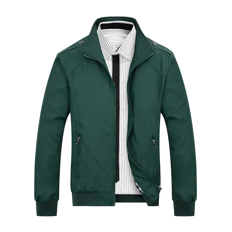 Men's Lightweight Slim Jacket - Black, Blue or Khaki, to 5XL