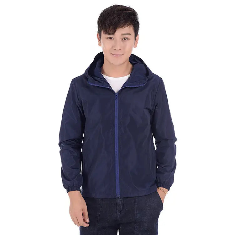Men's Windbreaker Jacket - White or Red, S to 7XL Plus Size