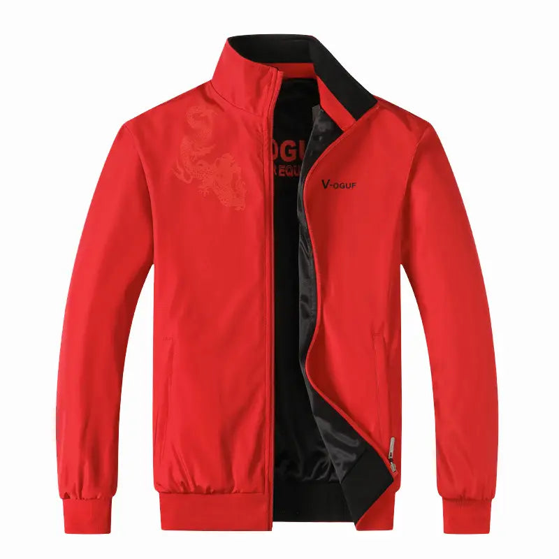 Men's Stand Collar Double-Sided Jacket - 4 Colours, L to 5XL