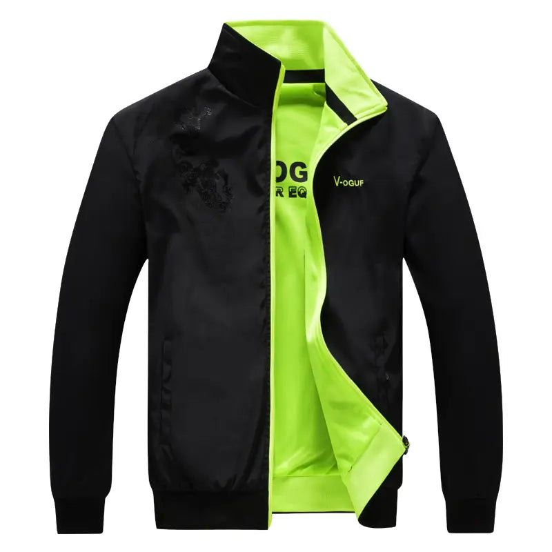Men's Stand Collar Double-Sided Jacket - 4 Colours, L to 5XL