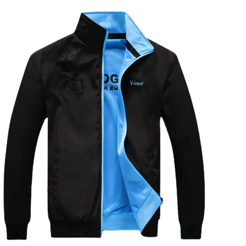 Men's Stand Collar Double-Sided Jacket - 4 Colours, L to 5XL