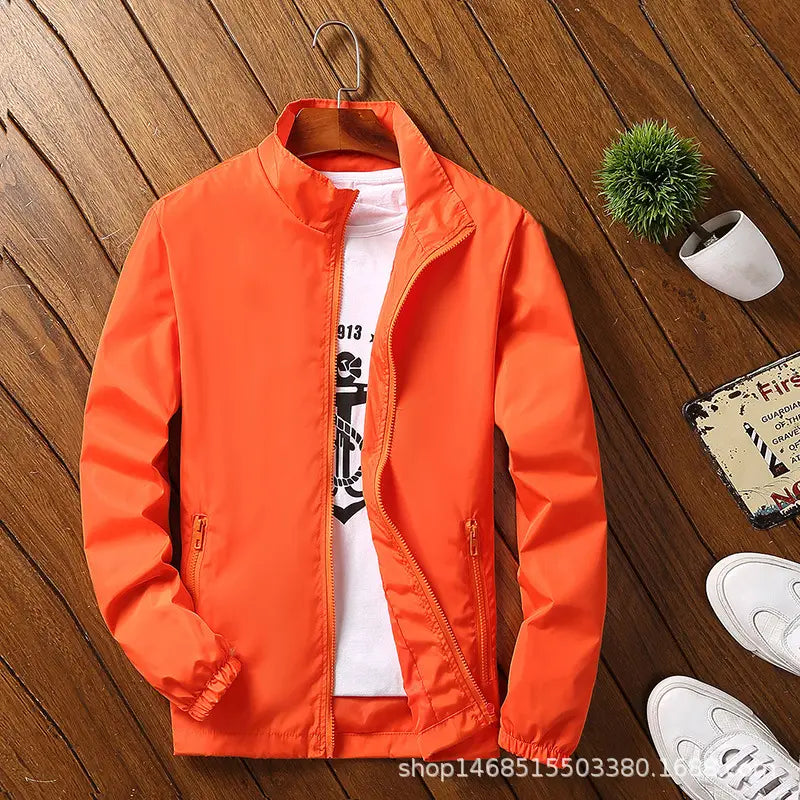 Men's Reflective Jacket - Orange, Light Blue or Black, to 4XL