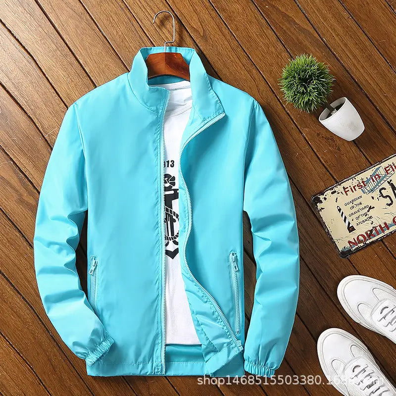 Men's Reflective Jacket - Orange, Light Blue or Black, to 4XL