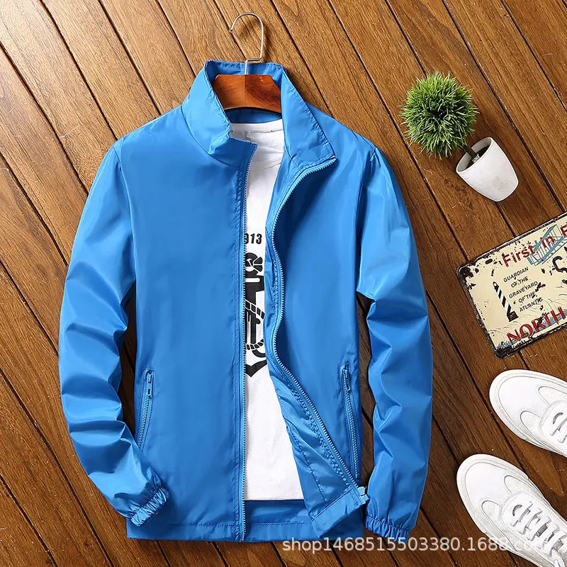 Men's Reflective Jacket - Orange, Light Blue or Black, to 4XL