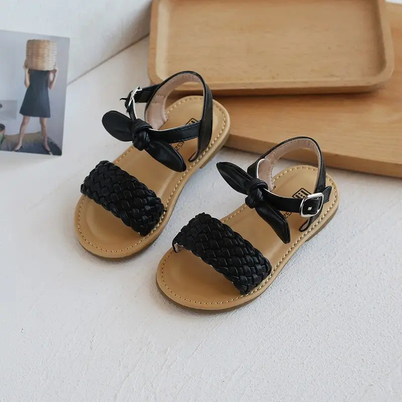 Girls Princess Bow Sandals - Summer Wear - view 2
