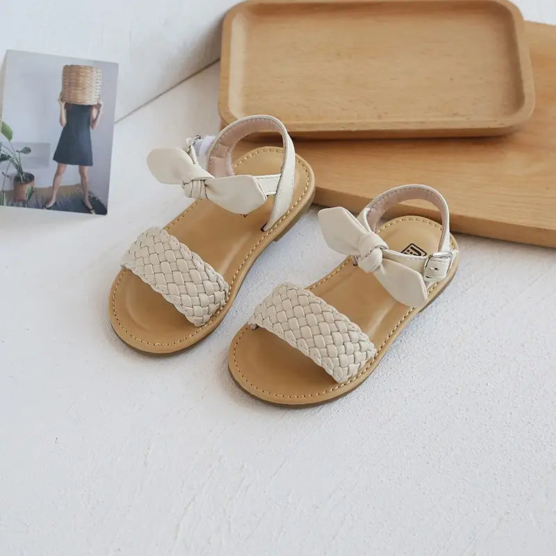 Girls Princess Bow Sandals - Summer Wear - view 3