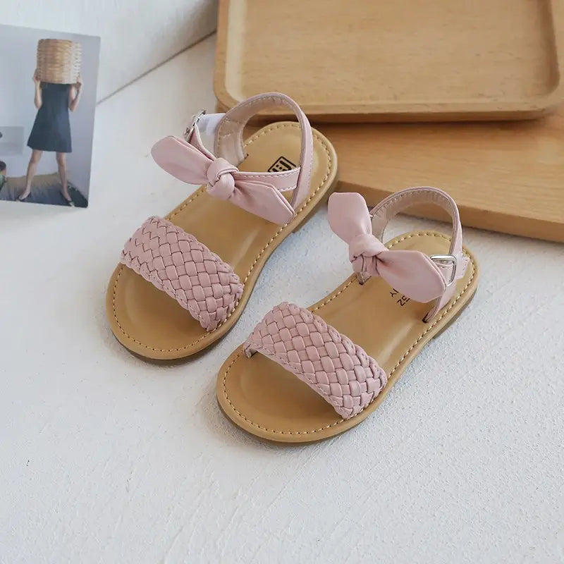 Girls Princess Bow Sandals - Summer Wear - view 4