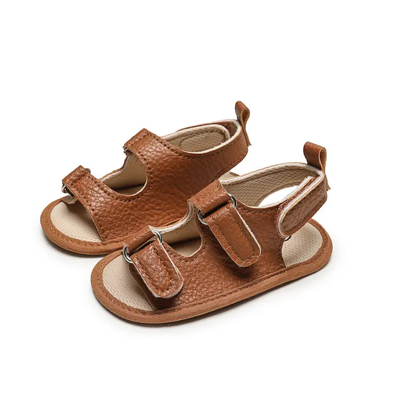 Toddler Sandals - White, Non-Slip Rubber Sole - view 4