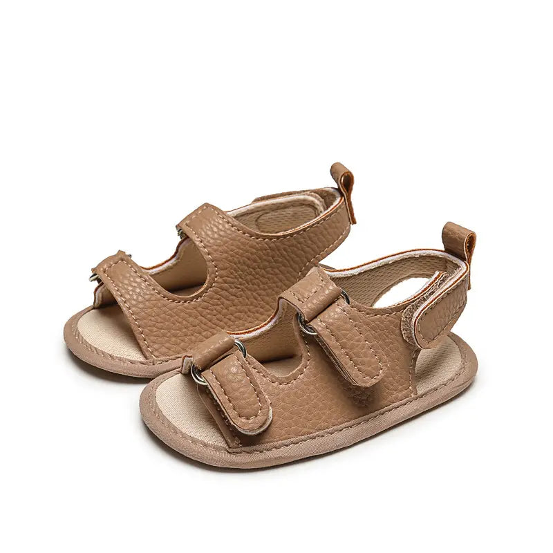 Toddler Sandals - White, Non-Slip Rubber Sole - view 5
