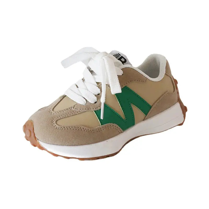 Kids Lace-Up Sneakers - White, School & Play - view 5