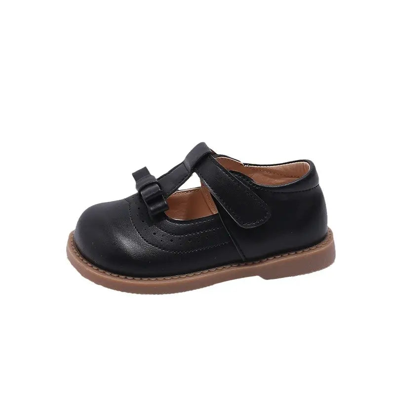Kids Mary Jane Bow Shoes - Black, White or Brown - view 5