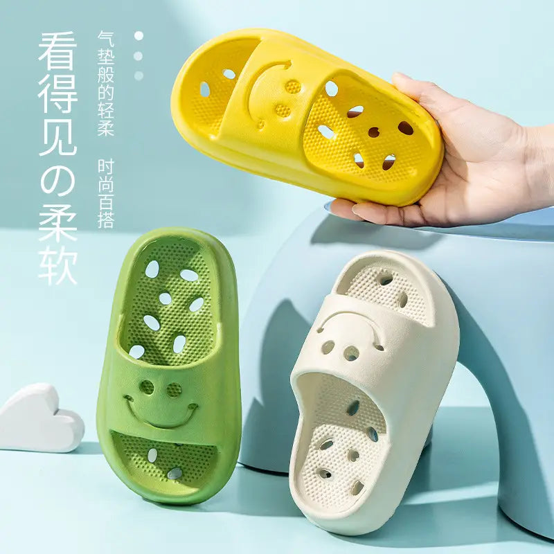 Kids Smiley EVA Slippers - Summer, Non-Slip Sole - view 2