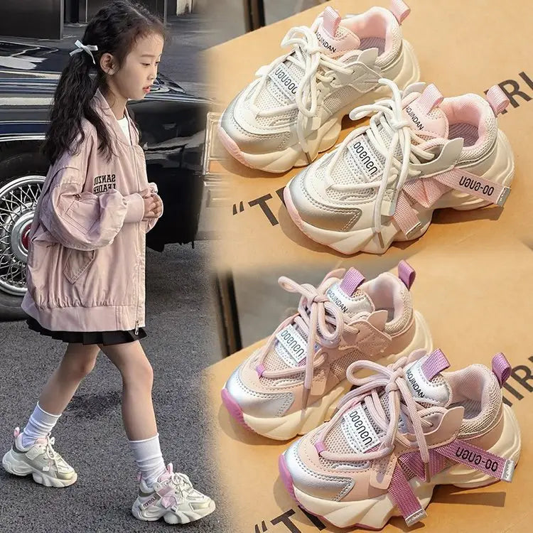 Kids Mesh Sneakers - Pastel, Breathable Spring Wear