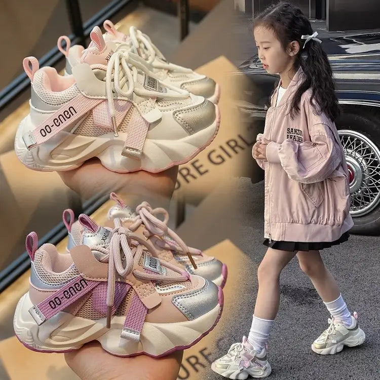 Kids Mesh Sneakers - Pastel, Breathable Spring Wear - view 2