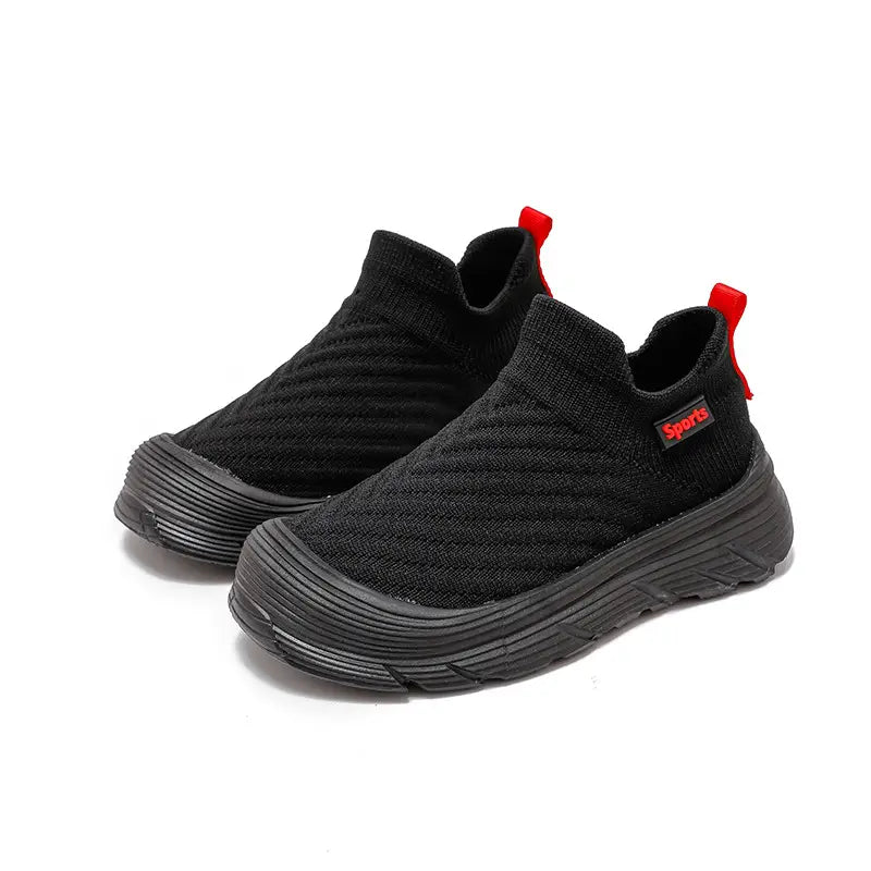 Kids Sports Shoes - Black, Pink & White, Breathable - view 5