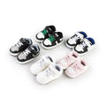 Baby Slippers - White, Pink or Black, Velcro Strap